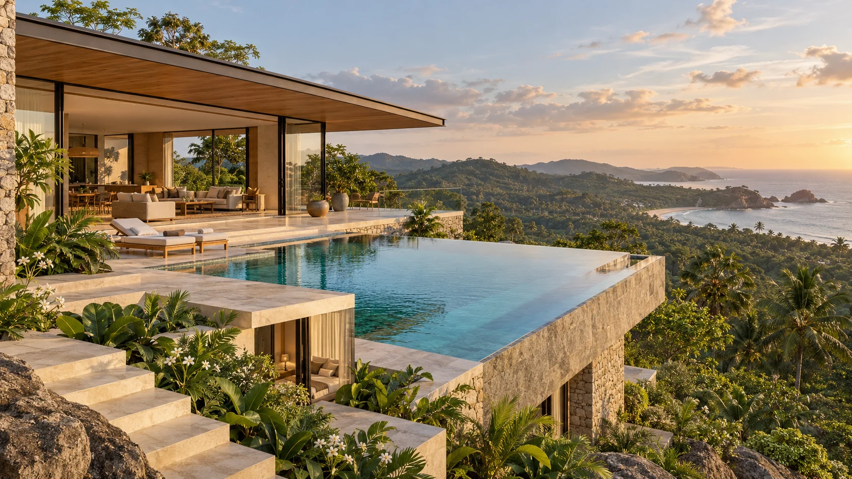 AI-generated architectural concept, not a real property listing